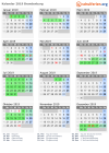Kalender 2019 mit Ferien und Feiertagen Brandenburg