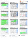 Kalender 2019 mit Ferien und Feiertagen Hessen