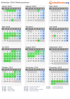 Kalender 2019 mit Ferien und Feiertagen Niedersachsen