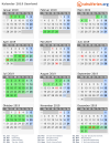Kalender 2019 mit Ferien und Feiertagen Saarland