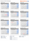 Kalender 2019 mit Ferien und Feiertagen El Salvador
