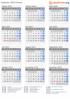 Kalender 2019 mit Ferien und Feiertagen Eritrea