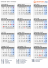 Kalender 2019 mit Ferien und Feiertagen Finnland