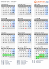 Kalender 2019 mit Ferien und Feiertagen Südsavo