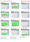 Kalender 2019 mit Ferien und Feiertagen Aix-Marseille