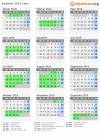 Kalender 2019 mit Ferien und Feiertagen Caen