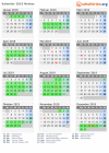Kalender 2019 mit Ferien und Feiertagen Nantes
