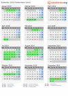 Kalender 2019 mit Ferien und Feiertagen Gelderland (süd)