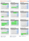 Kalender 2019 mit Ferien und Feiertagen Nordholland