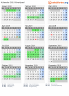 Kalender 2019 mit Ferien und Feiertagen Overijssel
