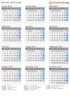 Kalender 2019 mit Ferien und Feiertagen Israel