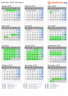 Kalender 2019 mit Ferien und Feiertagen Abruzzen