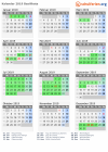 Kalender 2019 mit Ferien und Feiertagen Basilikata