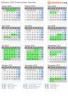 Kalender 2019 mit Ferien und Feiertagen Friaul-Julisch Venetien