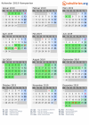 Kalender 2019 mit Ferien und Feiertagen Kampanien