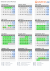 Kalender 2019 mit Ferien und Feiertagen Marken