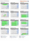 Kalender 2019 mit Ferien und Feiertagen Molise