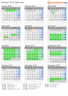 Kalender 2019 mit Ferien und Feiertagen Sardinien