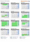 Kalender 2019 mit Ferien und Feiertagen Sizilien