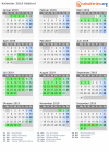 Kalender 2019 mit Ferien und Feiertagen Südtirol