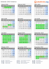 Kalender 2019 mit Ferien und Feiertagen Umbrien