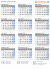 Kalender 2019 mit Ferien und Feiertagen Jemen