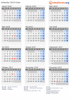 Kalender 2019 mit Ferien und Feiertagen Kuba