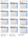 Kalender 2019 mit Ferien und Feiertagen Malta