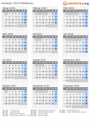 Kalender 2019 mit Ferien und Feiertagen Moldawien