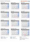 Kalender 2019 mit Ferien und Feiertagen Namibia