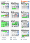 Kalender 2019 mit Ferien und Feiertagen Buskerud