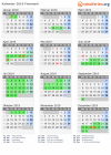 Kalender 2019 mit Ferien und Feiertagen Finnmark