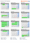 Kalender 2019 mit Ferien und Feiertagen Oppland