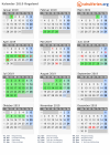 Kalender 2019 mit Ferien und Feiertagen Rogaland