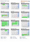 Kalender 2019 mit Ferien und Feiertagen Troms