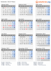 Kalender 2019 mit Ferien und Feiertagen Viken