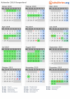 Kalender 2019 mit Ferien und Feiertagen Burgenland