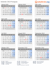 Kalender 2019 mit Ferien und Feiertagen Paraguay