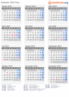 Kalender 2019 mit Ferien und Feiertagen Peru