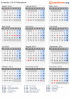 Kalender 2019 mit Ferien und Feiertagen Philippinen