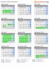 Kalender 2019 mit Ferien und Feiertagen Kleinpolen