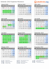 Kalender 2019 mit Ferien und Feiertagen Kujawien-Pommern