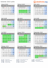 Kalender 2019 mit Ferien und Feiertagen Lublin