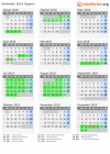 Kalender 2019 mit Ferien und Feiertagen Oppeln