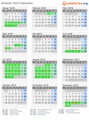 Kalender 2019 mit Ferien und Feiertagen Podlachien