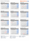 Kalender 2019 mit Ferien und Feiertagen Sambia