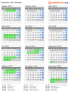 Kalender 2019 mit Ferien und Feiertagen Aargau