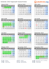 Kalender 2019 mit Ferien und Feiertagen Appenzell Ausserrhoden