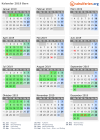 Kalender 2019 mit Ferien und Feiertagen Bern