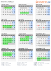 Kalender 2019 mit Ferien und Feiertagen Jura